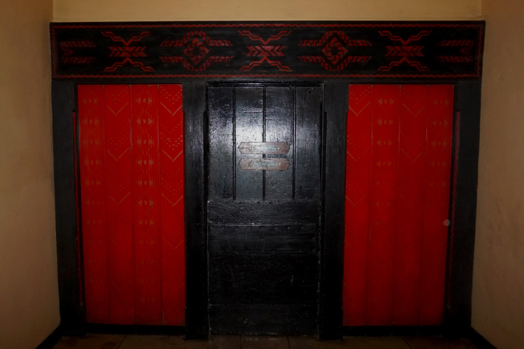 Elevator Doors inside the Ahwahnee Hotel that inspired those used in The Shining. Complete with orb on the right hand side. 