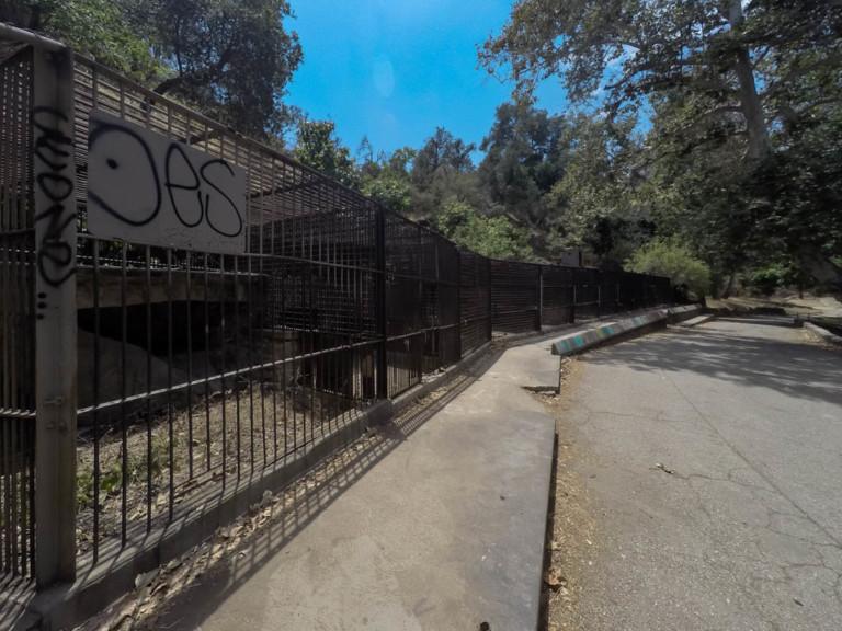 Old Los Angeles Zoo Ruins. 