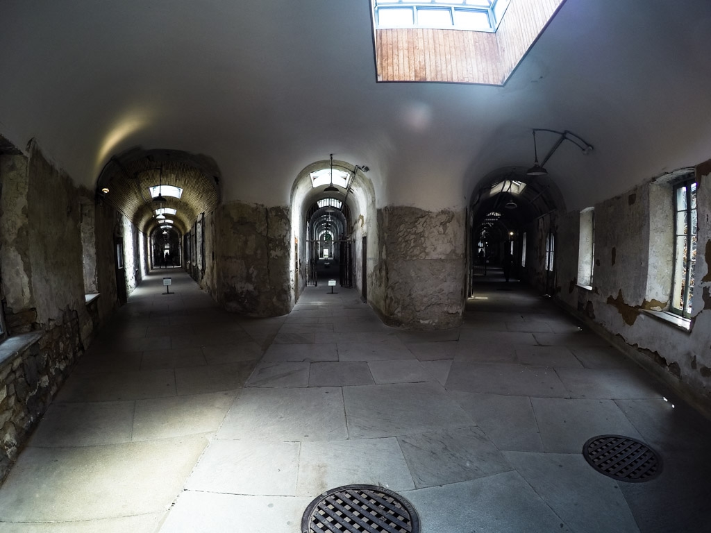 Corridors in Eastern State Penitentiary. 