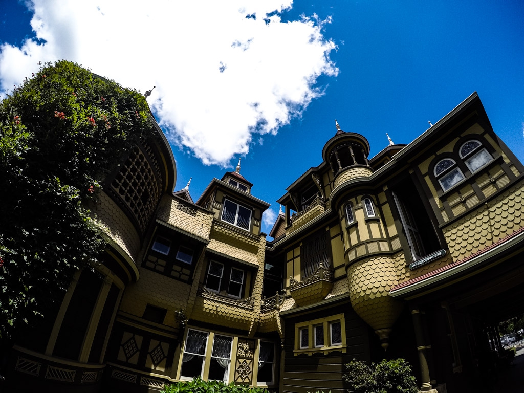 Door to nowhere at the Winchester House. 