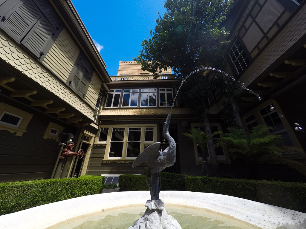 Winchester Mansion fountain. 