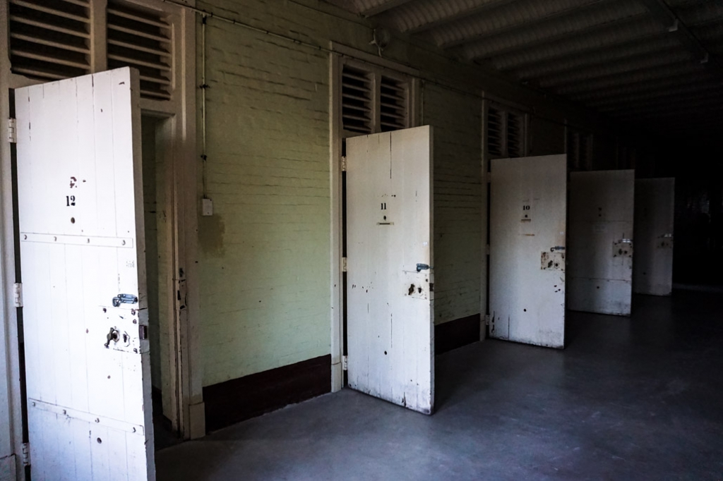 Cell doors in Z Ward. 