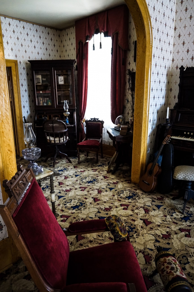Front rooms of Whaley House San Diego, California. 