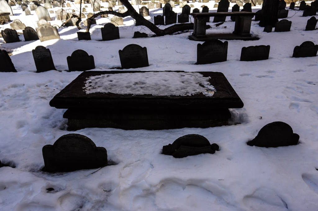 Haunted Boston Granary Burial ground. 