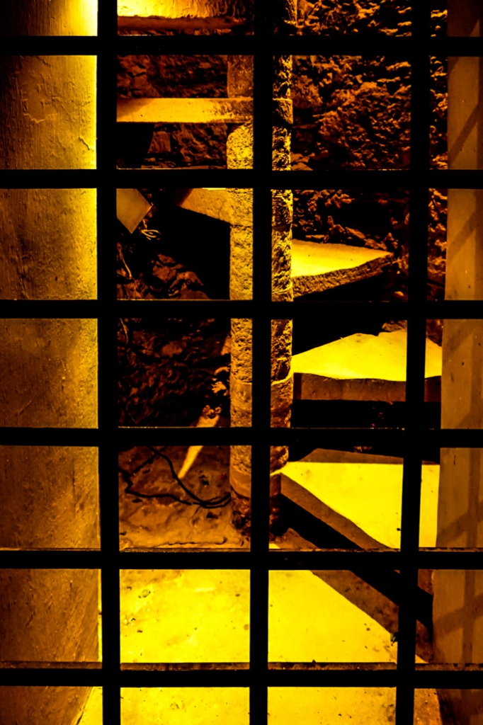 Stairs to graveyard above Guanajuato Mummy Museum.