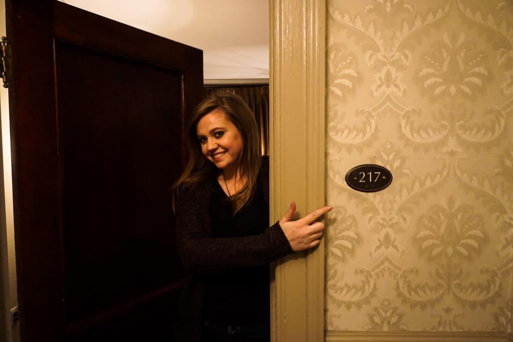 Room 217 of the haunted Stanley Hotel. 