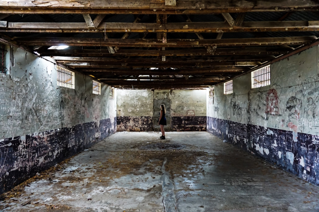 Inside cell of San Lucas Prison in Costa Rica. 
