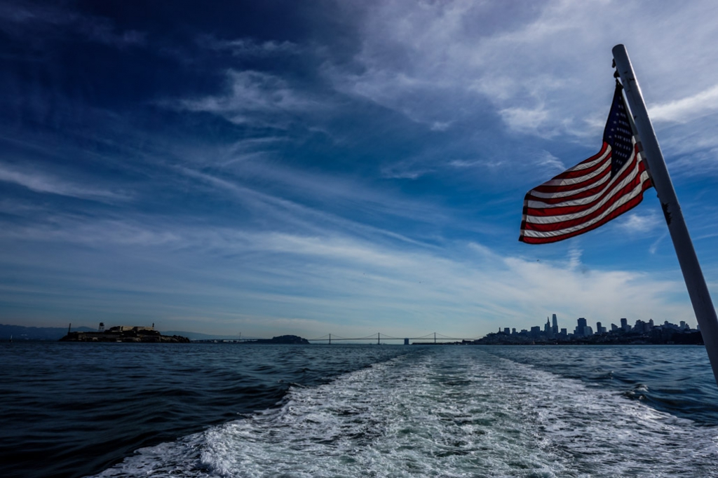 Ferry to Angel Island from San Francisco. 