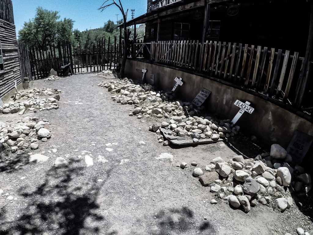 Haunted cemetery in Bonnie Springs Ranch Nevada. 