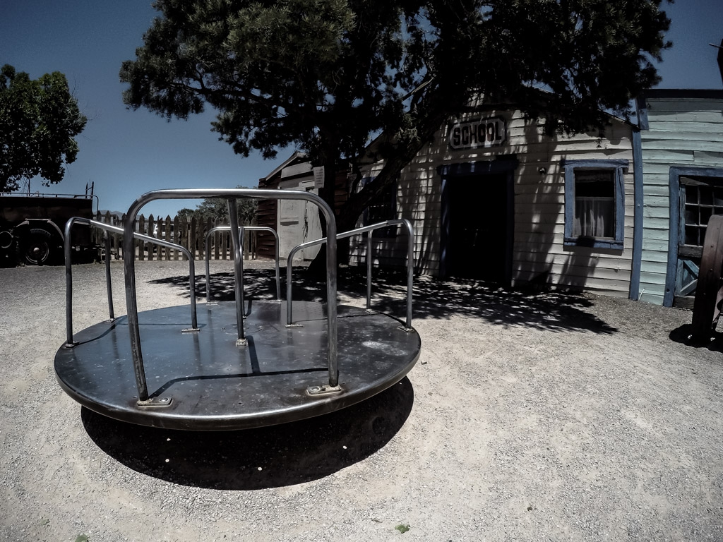 Haunted Merry-go-round at Bonnie Springs Ranch. 