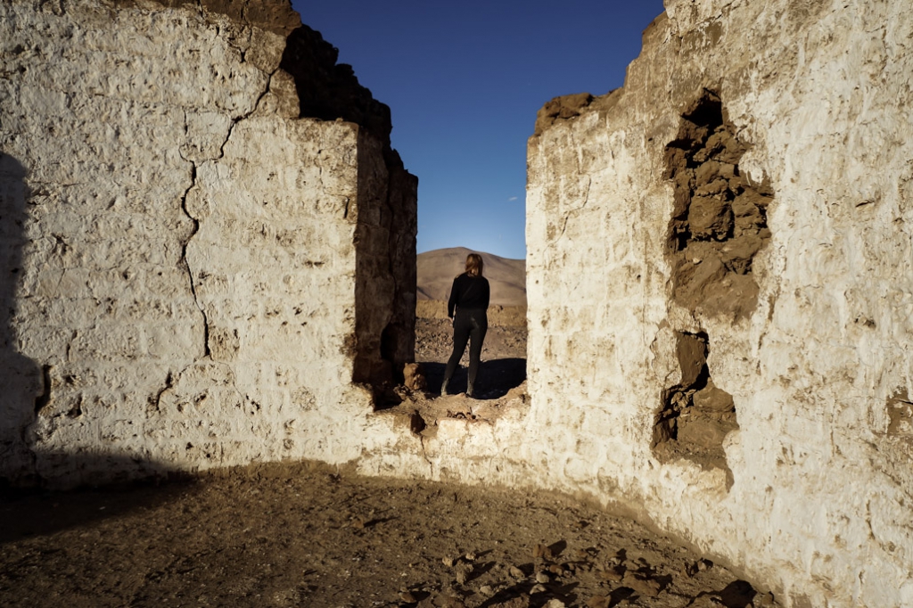 La Noria ghost town abandoned places in Chile. 