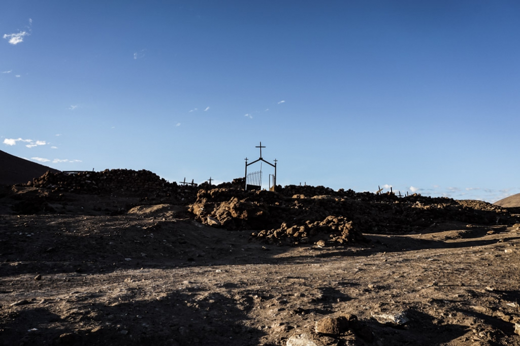 La Noria cemetery in Atacama Desert, Chile. 