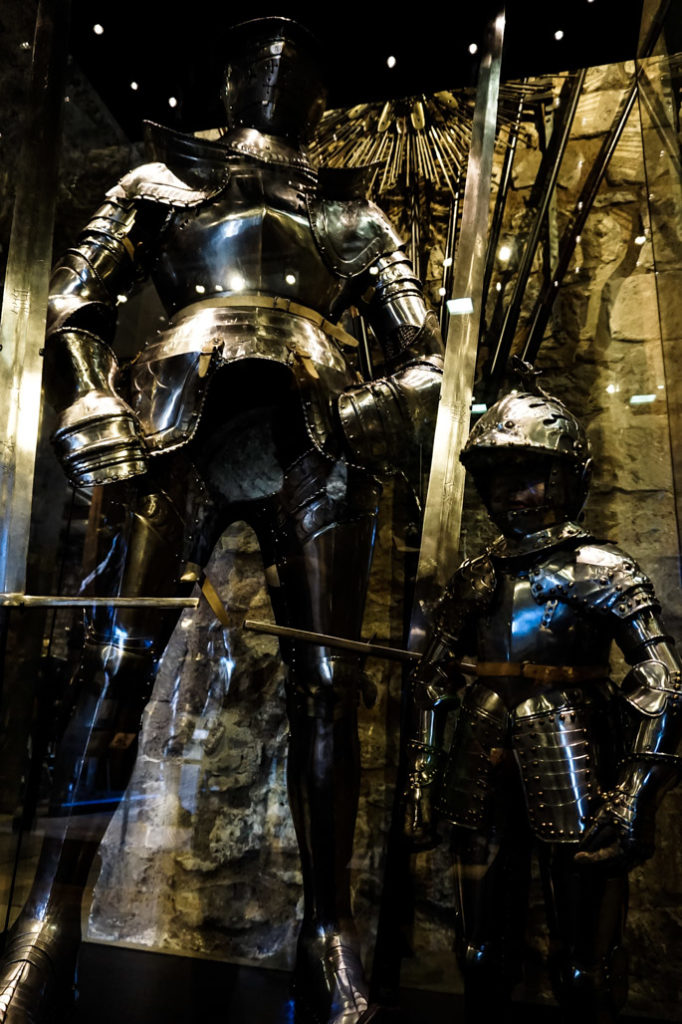 Suits of armor in Tower of London. 