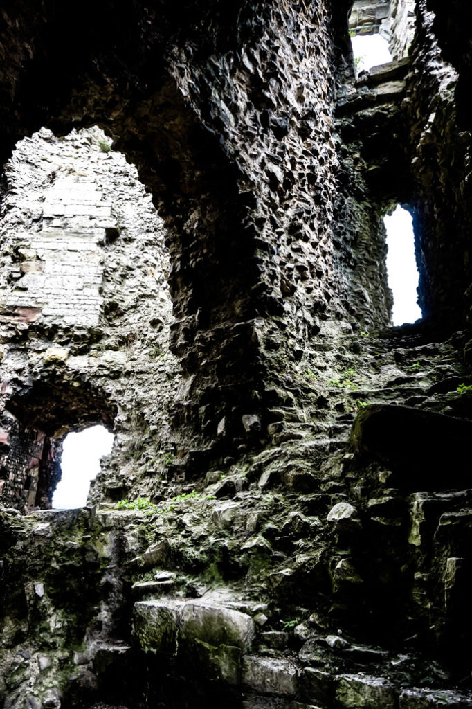 Denbigh Castle, haunted ruins. 