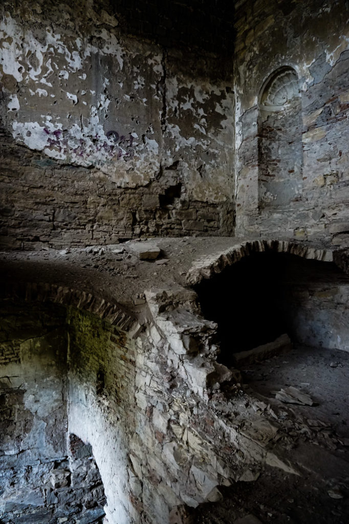 Banffy Castle ruins. 