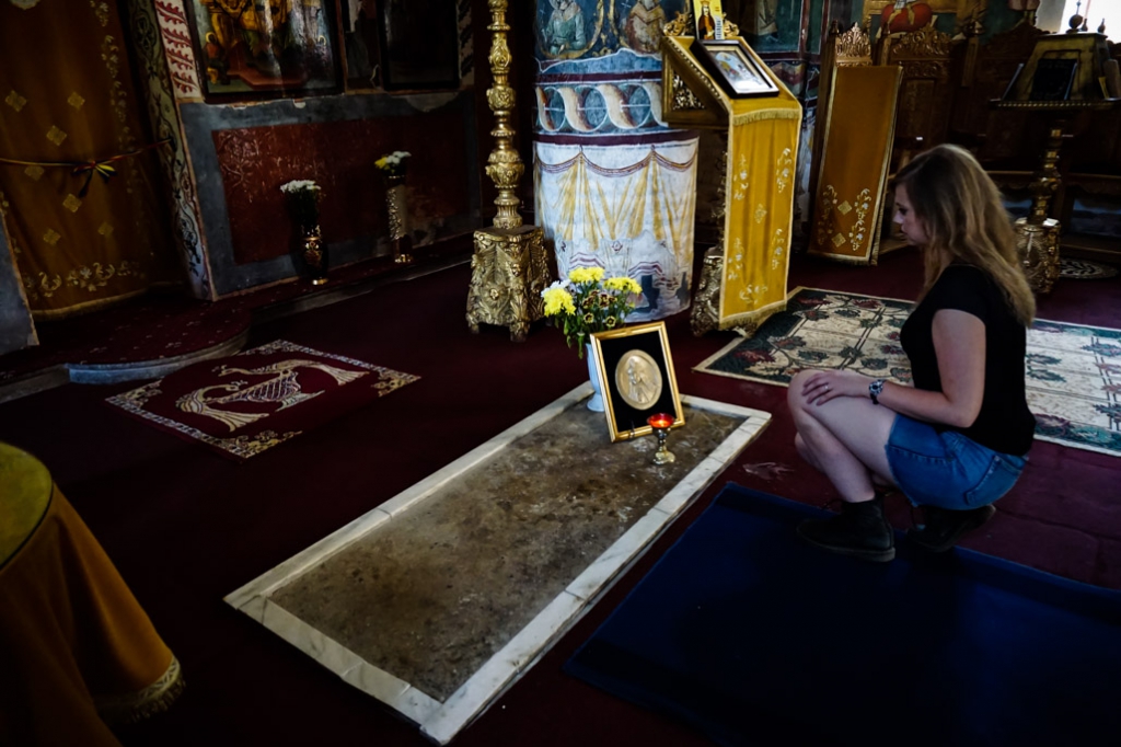 Snagov Monastery Dracula grave. 