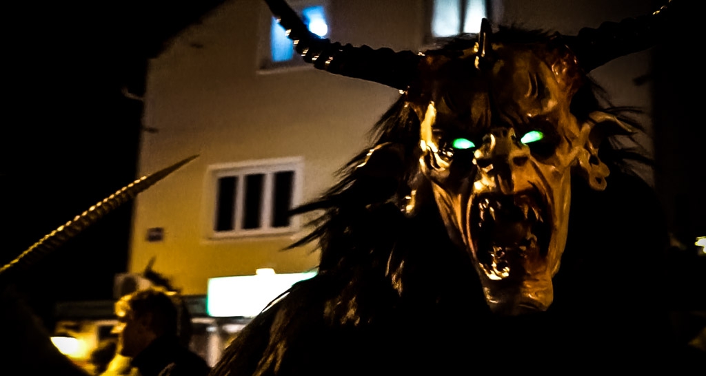 Krampus beast in Salzburg. 