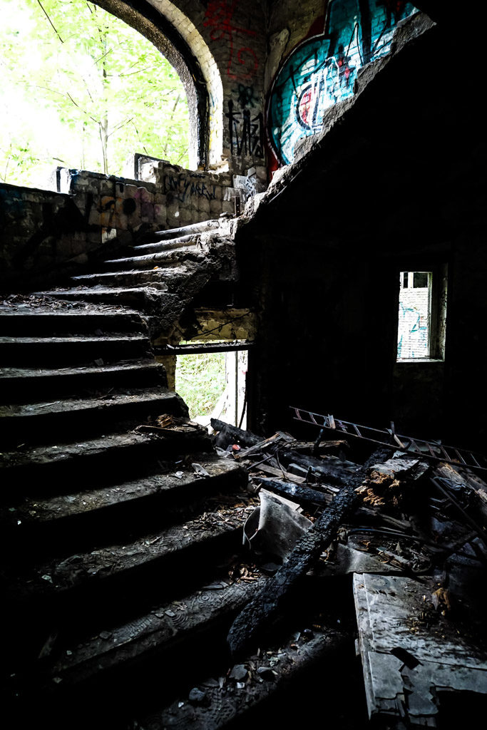 Abandoned stairs. 