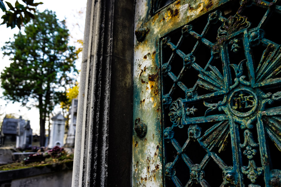 Pere Lachaise Cemetery. Paris, France. 