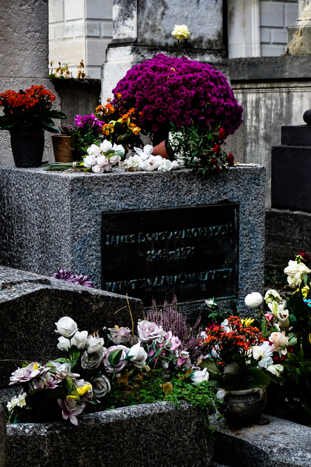 Jim Morrison grave. 