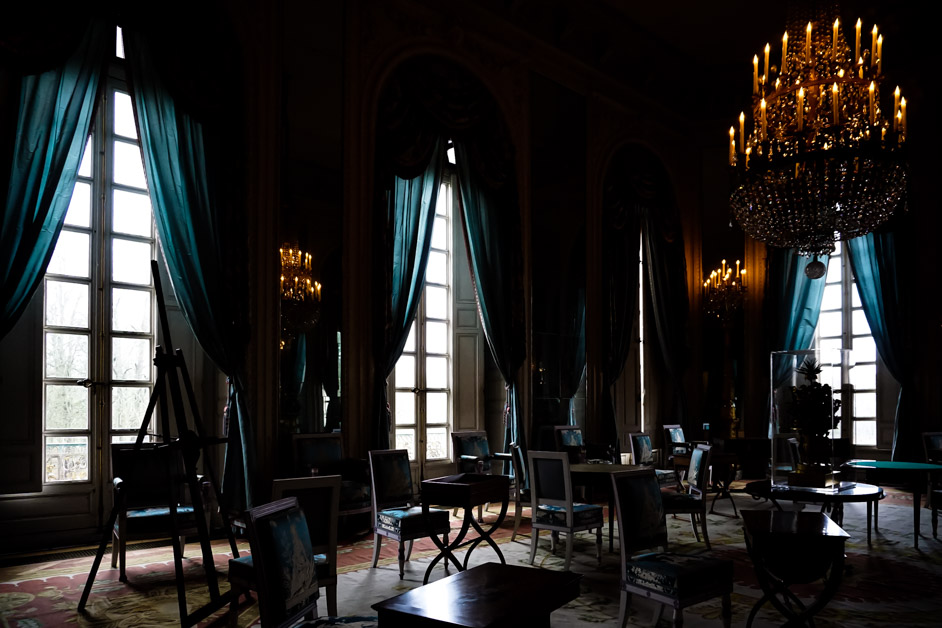 Grand interior of Palace of Versailles. 