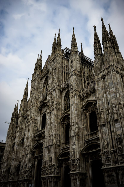 Scary looking Duomo di Milano. 