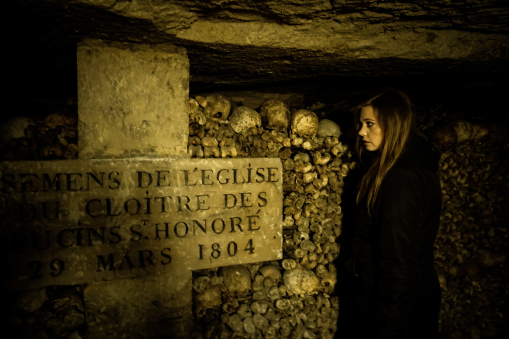 The Paris Catacombs is a massive underground cemetery. 