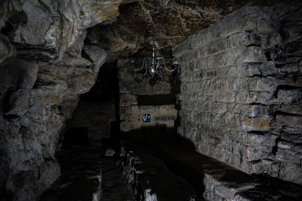 Paris Catacombs bar. 