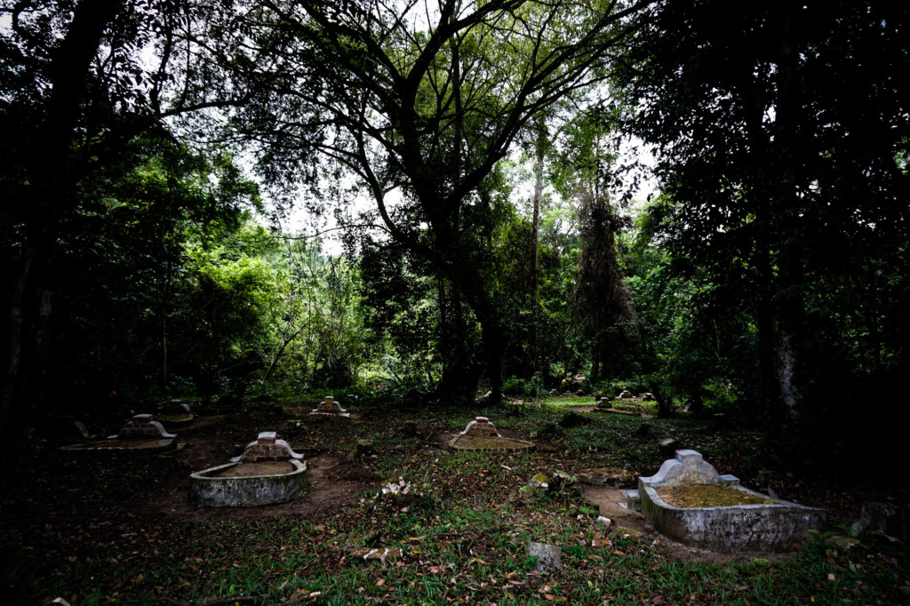 Graves in Bukit Brown Cemetery, Singapore. 