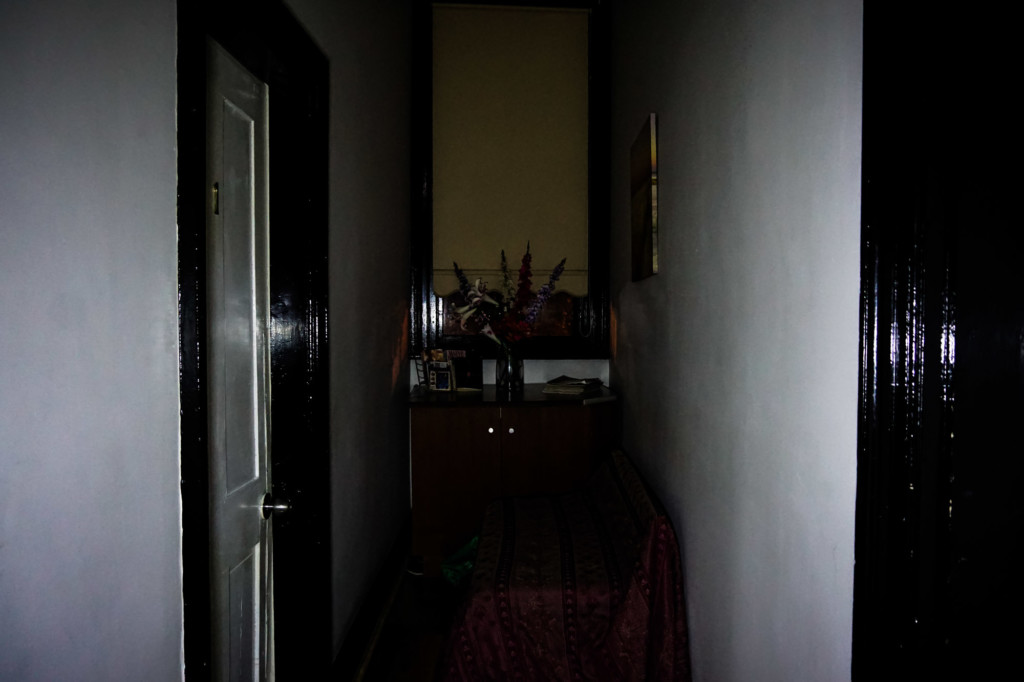 Hallway in the haunted Ballarat Hotel. 