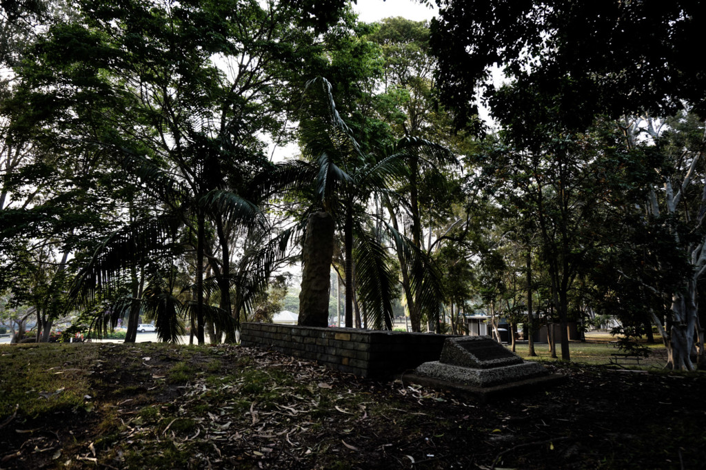 Haunted grave inside an Australian park. 