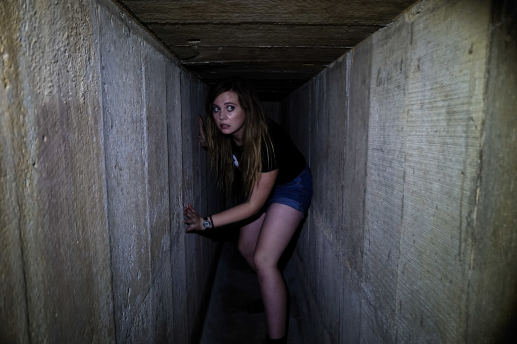 Haunted underground tunnel at the Penang War Museum. 