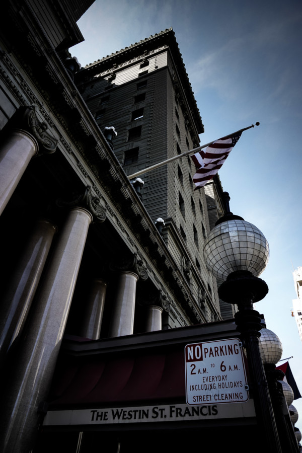 Haunted hotel in San Francisco, California. 