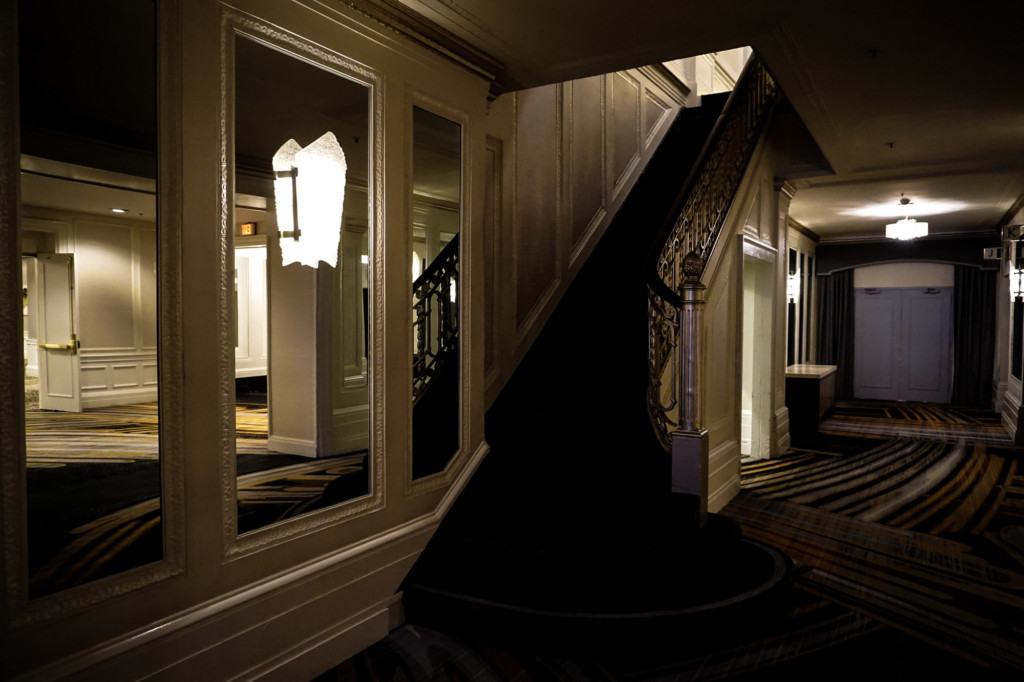 Inside the haunted Westin St. Francis Hotel in San Francisco, California. 