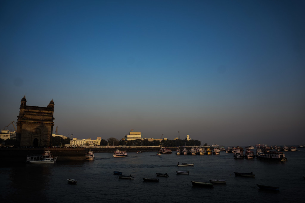 Gateway of India near the Taj Mahal Palace Hotel. 