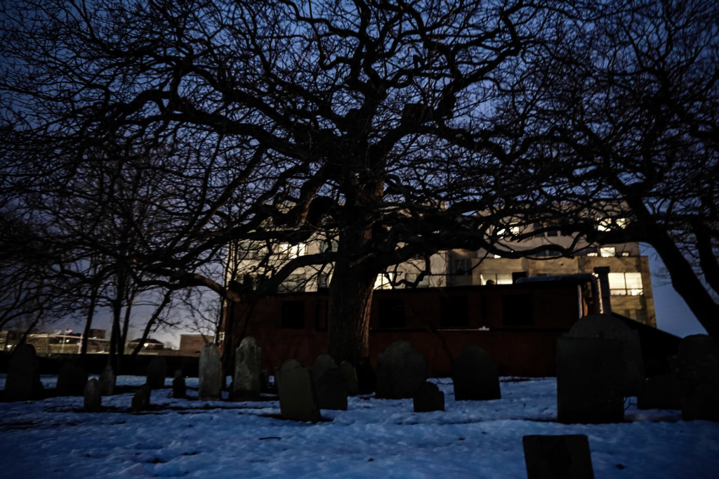 Haunted cemetery in Salem. 