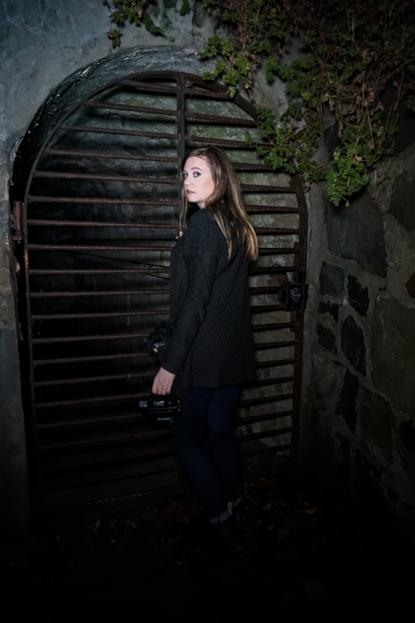 Looking for the ghost of Edward in Princes Park's haunted tunnel. 