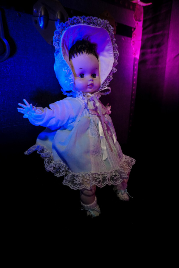 Paranormal game with haunted doll. 