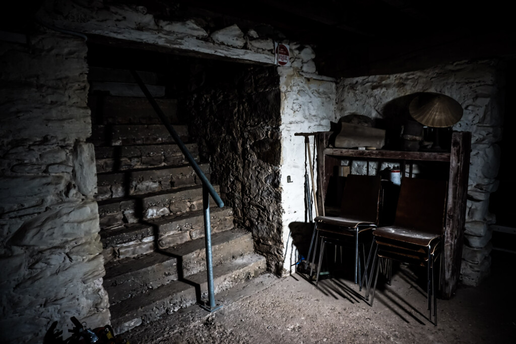 Haunted cellar at Glenbarr. 