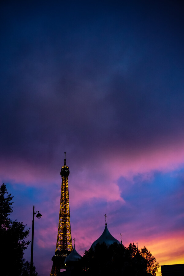 Sunset in Paris. 