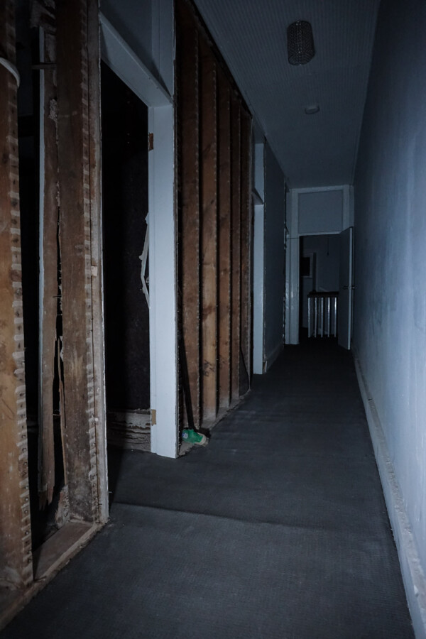 haunted hallway in Mount Remarkable Hotel, South Australia. 