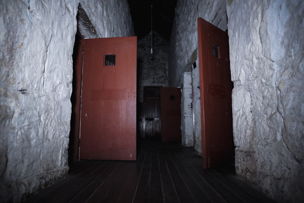 Haunted men's cellblock inside Albany's haunted prison. 