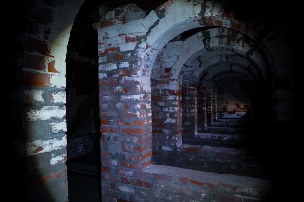 Haunted prison cells at railways station. 