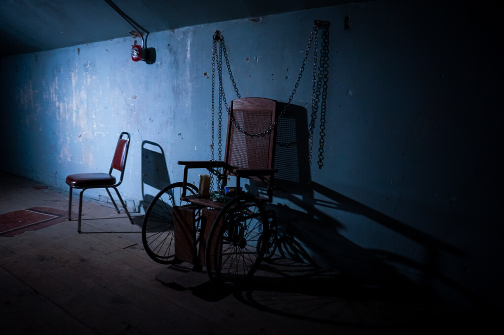 Dungeon in the attic of Fairfield County Infirmary. 