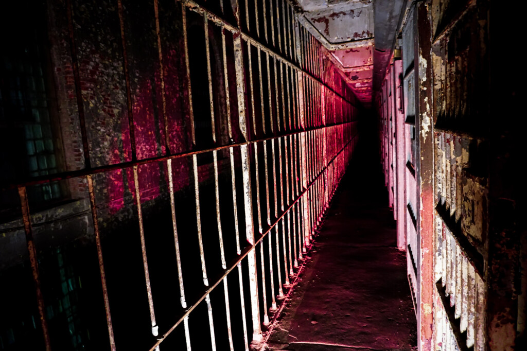 Ohio State Reformatory haunted cellblock. 
