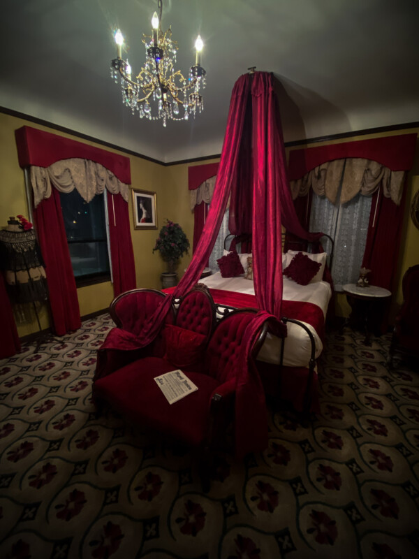 Room 504, Red Lady Suite Mizpah Hotel. 