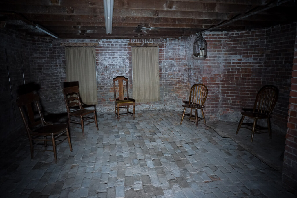 Haunted basement in McInteer Villa. 