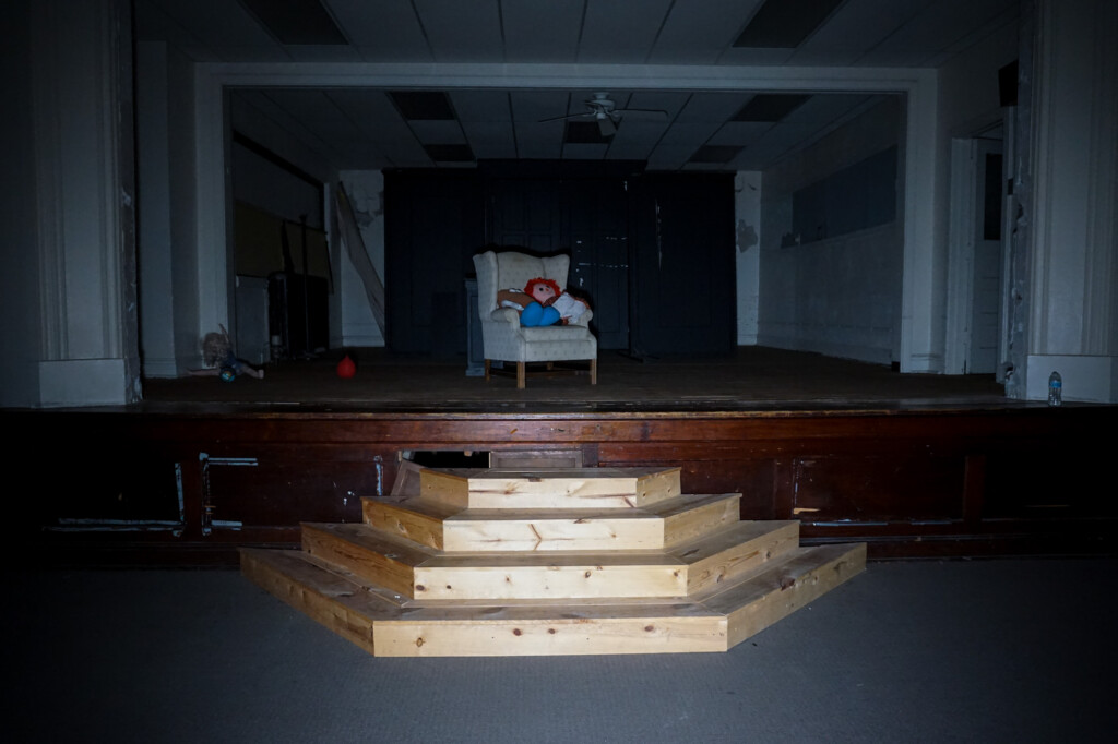 Haunted auditorium at the Farrar School. 