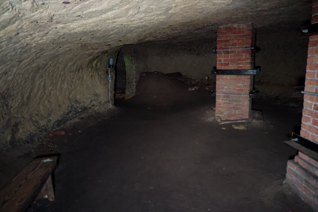 Haunted underground dungeon cave. 