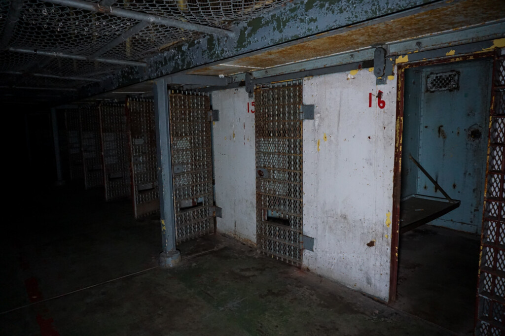 haunted cellblock in West Virginia Prison. 